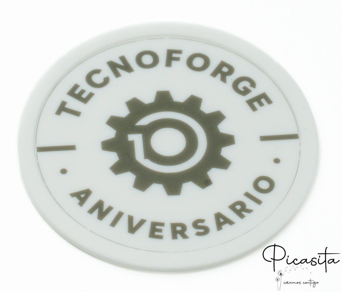 Posavasos de Silicona Blanco Personalizado