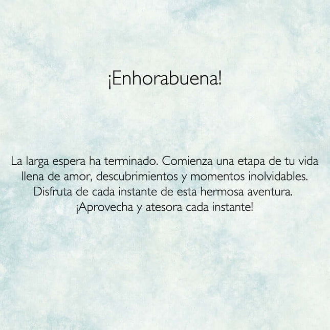 Añadir Felicitación y Envolver en Film Transparente Azul