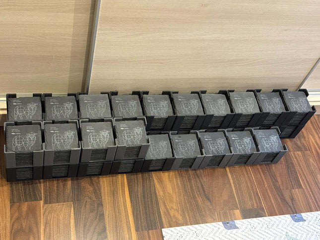 Sottobicchieri di ardesia quadrati personalizzati