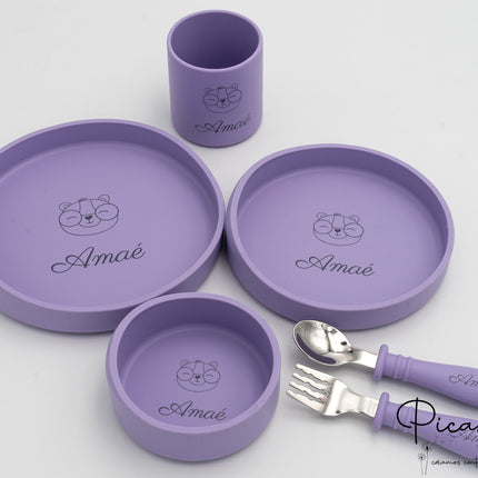 Set di Piatti Personalizzato per Bambini 6 Pezzi