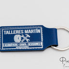 Rettangolare 50x30 mm / Blu - Argento