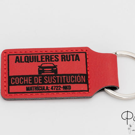 Portachiavi in pelle sintetica personalizzati