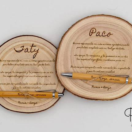 Grazie per essere il nostro Testimone di Nozze