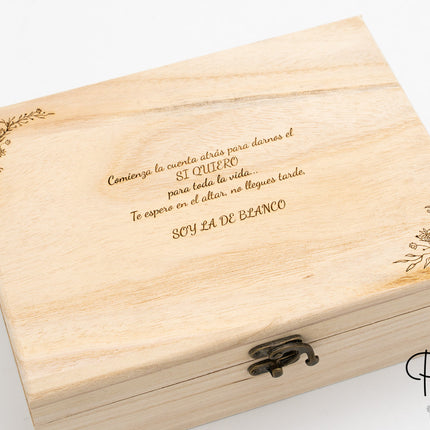 Scatola regalo per orologio per lo sposo