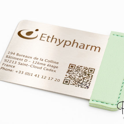 Specchio Rettangolare in Acciaio e Pelle PU