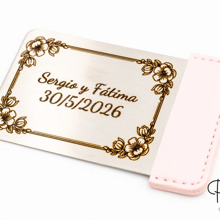 Specchio Rettangolare in Acciaio e Pelle PU