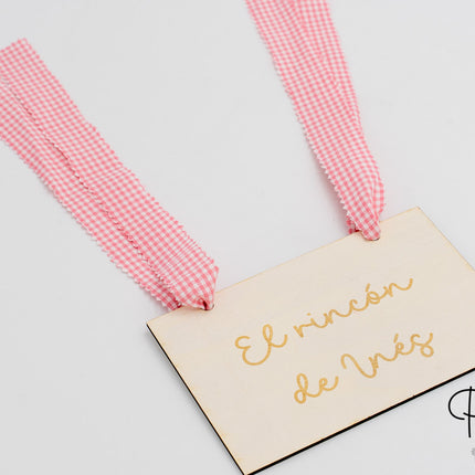 Cartello degli Angoli con Nomi in Legno