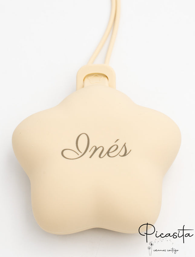 Portaciuccio Personalizzato in Silicone (Stella)