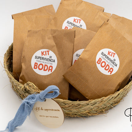 Cesto Kit di Sopravvivenza per Matrimoni