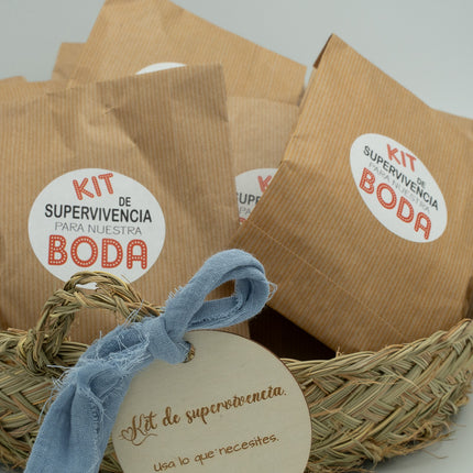 Cesto Kit di Sopravvivenza per Matrimoni