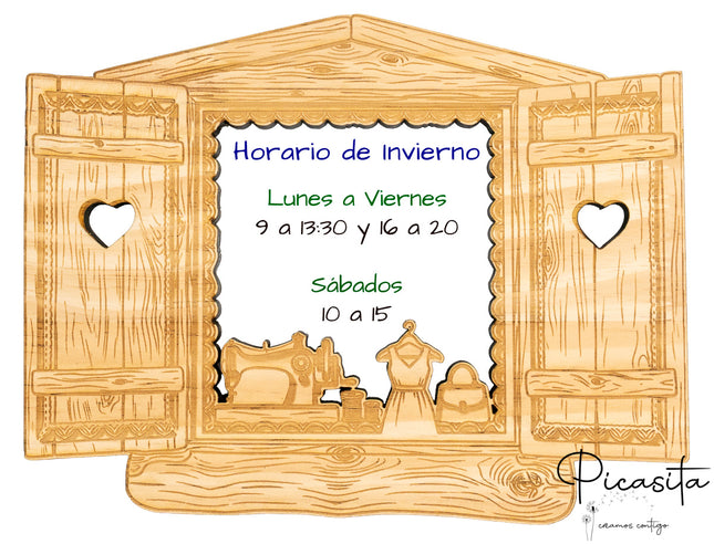 Cartello Orario di Apertura Personalizzato