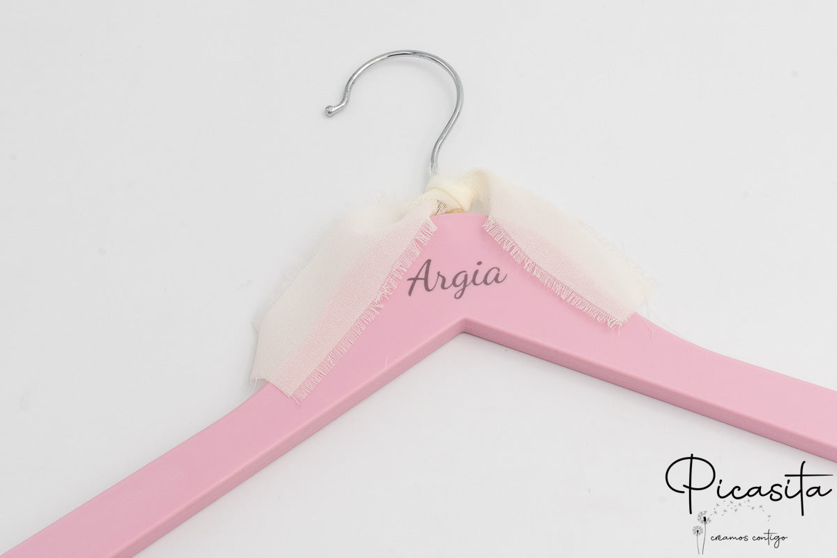 Gruccia Personalizzata Adulti in Plastica Colore Rosa