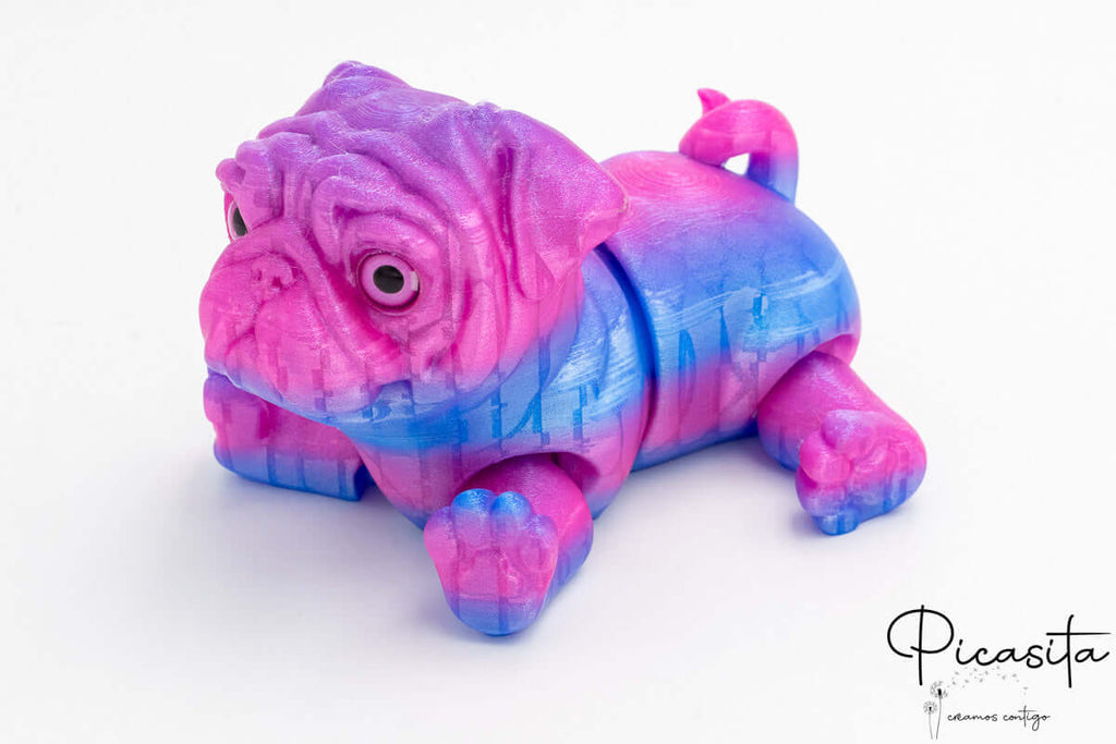 Bulldog Stampato in 3D