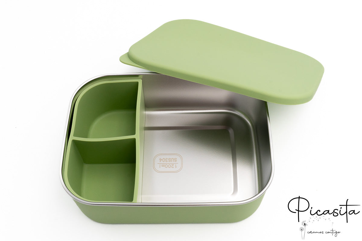 Contenitori in Silicone e Acciaio Inossidabile XL
