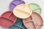 Piatto in silicone con ventose