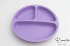 Piatto in silicone con ventose