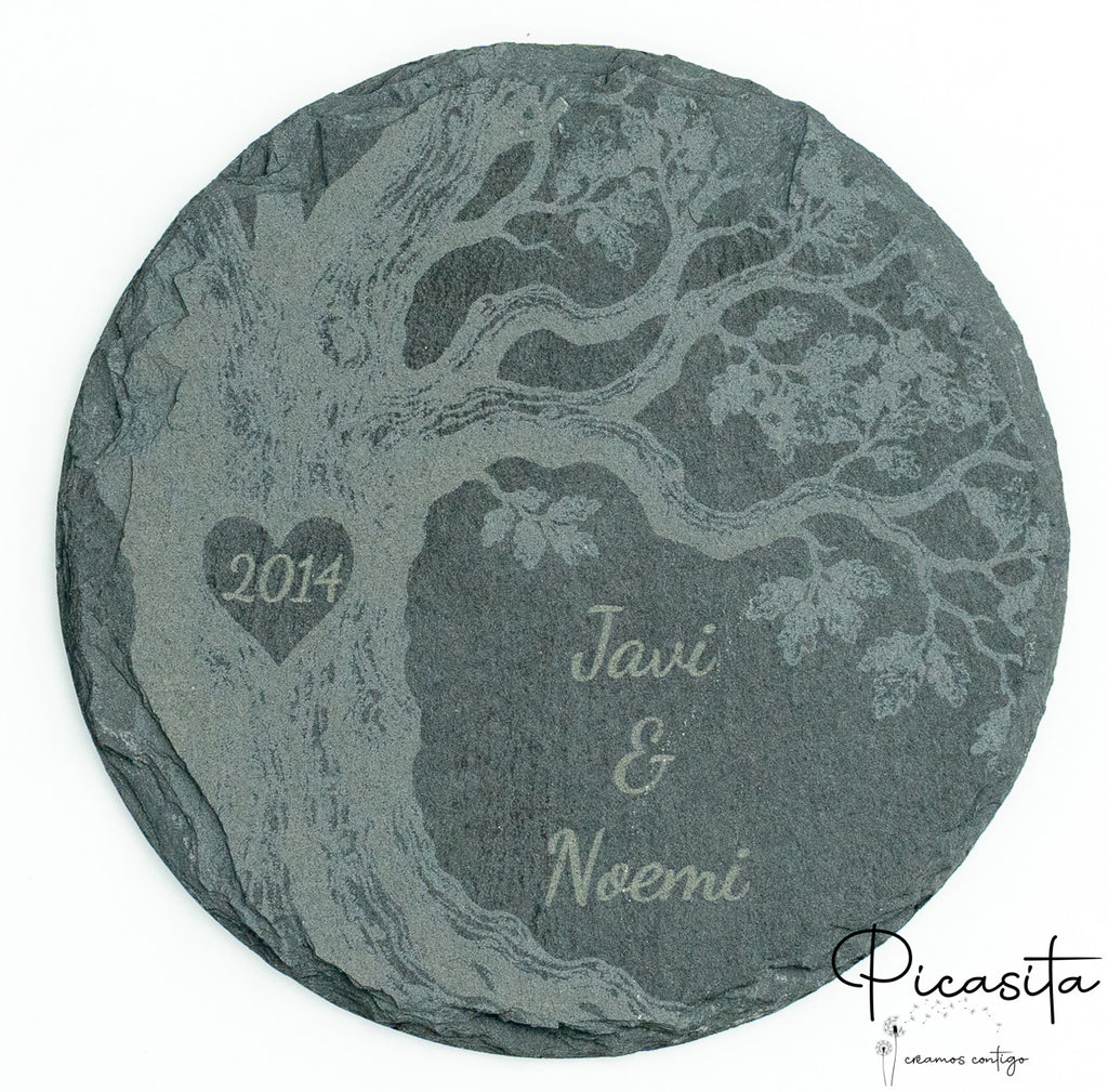 Sottobicchieri in ardesia personalizzati
