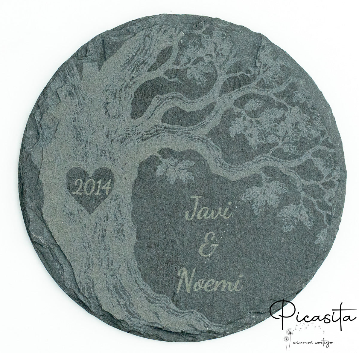 Sottobicchieri in ardesia personalizzati