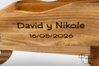 Carriola decorativa in legno