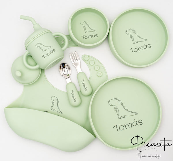 Set di Piatti Personalizzato per Bambino 7 Pezzi