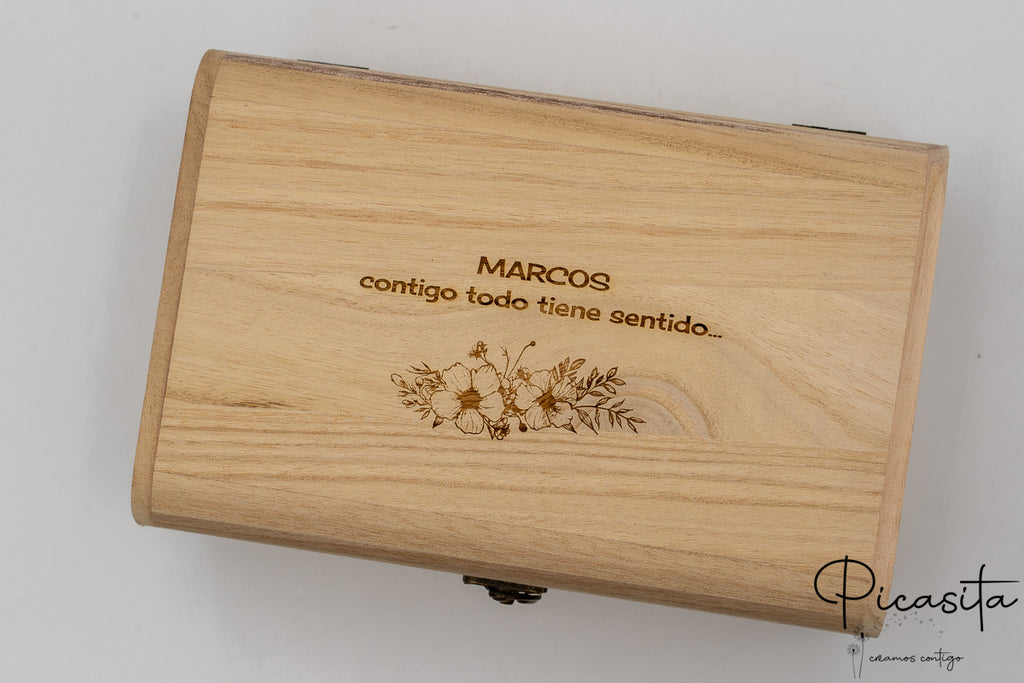 Scatola regalo per orologio per lo sposo