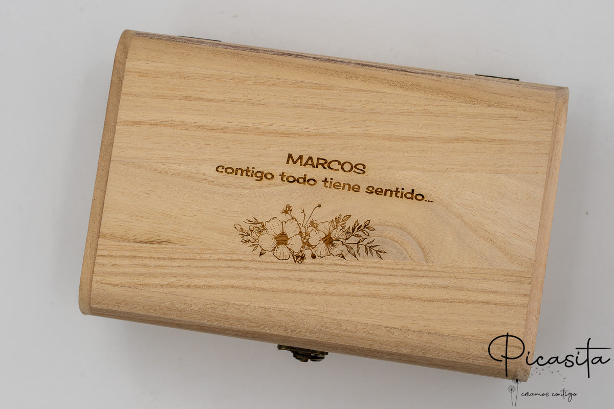 Scatola regalo per orologio per lo sposo