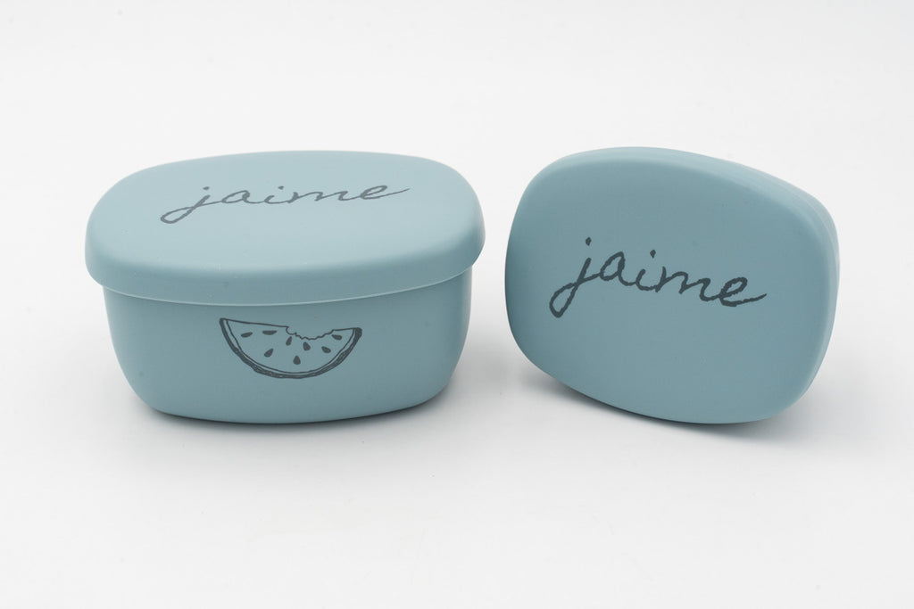 Tupper di Silicone Personalizzati Piccoli (2 Pezzi)