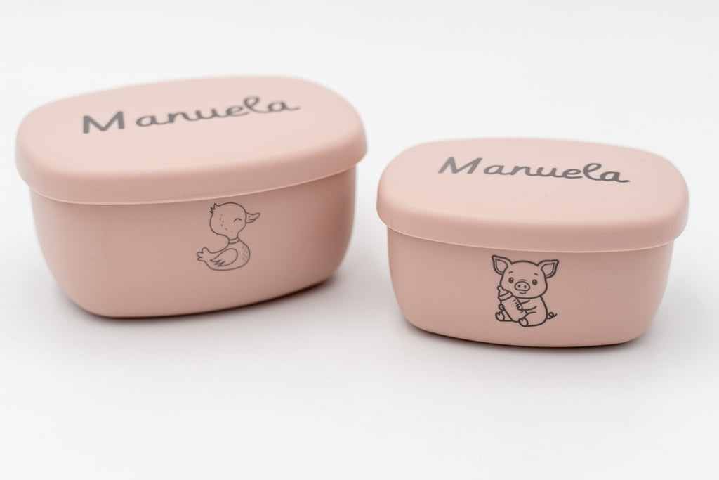 Tupper di Silicone Personalizzati Piccoli (2 Pezzi)