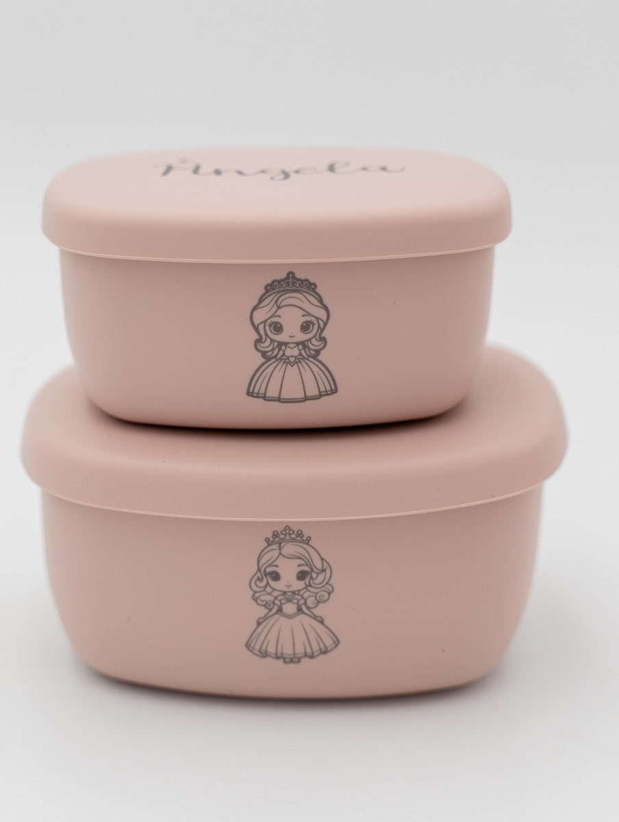 Tupper di Silicone Personalizzati Piccoli (2 Pezzi)