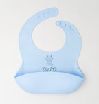 Bavaglino in silicone con tasca ampia