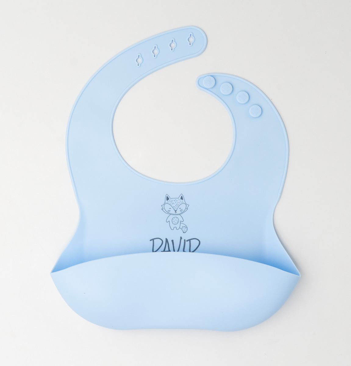 Bavaglino in silicone con tasca ampia