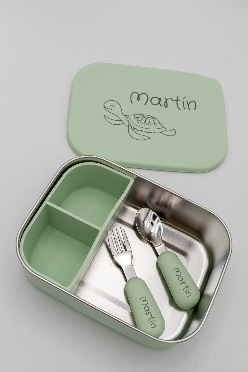 Lunch box XL in silicone e acciaio inox SUS304