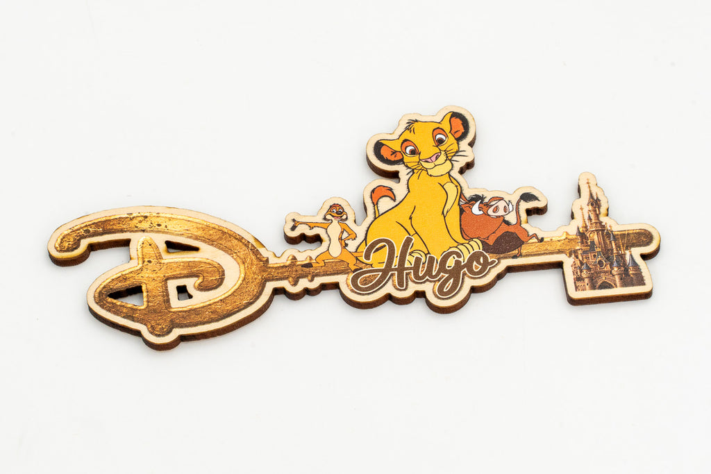Chiave Disney con nome personalizzato e personaggi de Il Re Leone