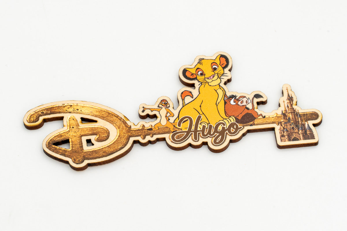 Chiave Disney con nome personalizzato e personaggi de Il Re Leone