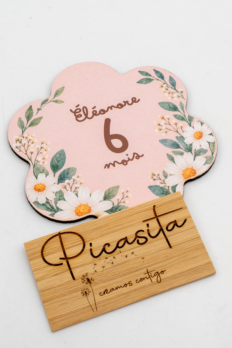 Dischetti complimese in legno personalizzati per neonati