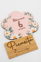 Dischetti complimese in legno personalizzati per neonati