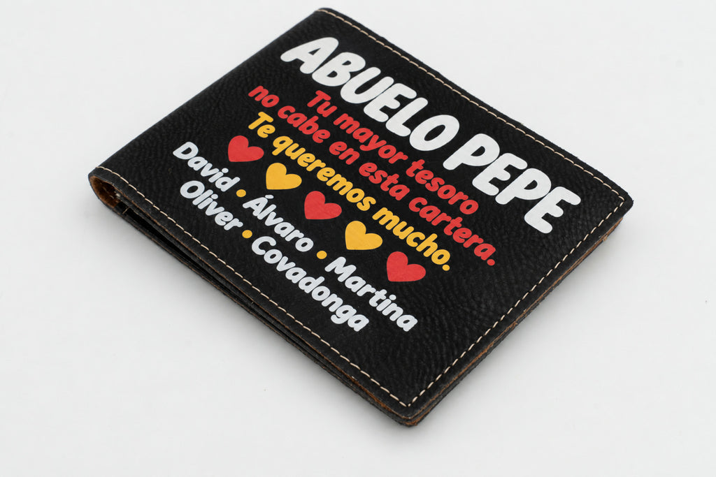 Portafoglio in pelle personalizzato