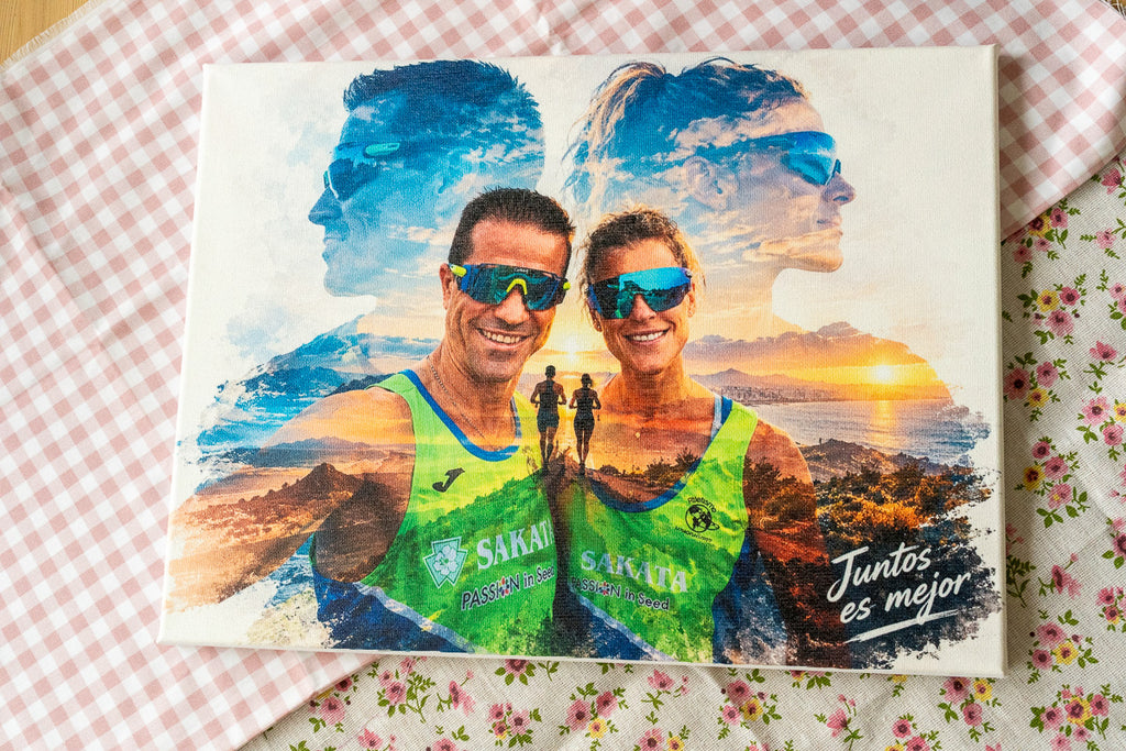 Foto stampata su tela personalizzata