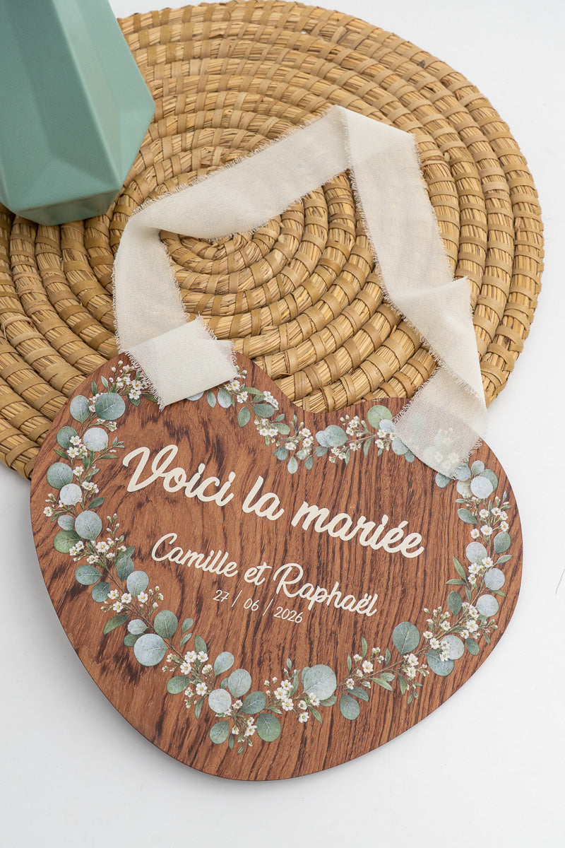 Cartello Ecco arriva la sposa personalizzato