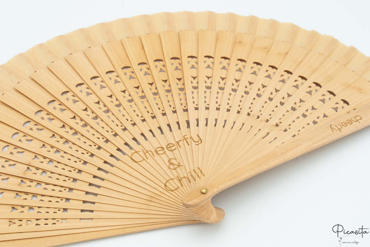 Abanico de Madera Personalizado