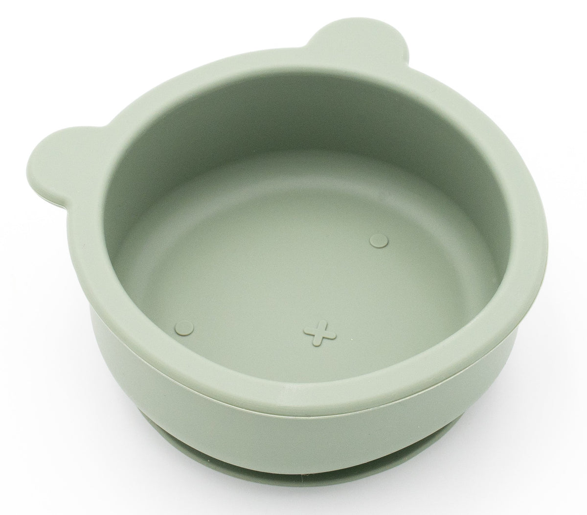 Ciotola a forma di orsetto in silicone verde