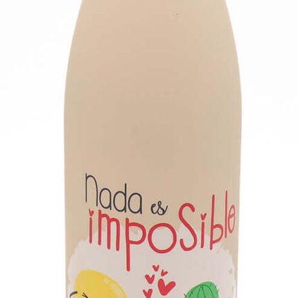 Botella Térmica con Mensaje Positivo Nada es Imposible