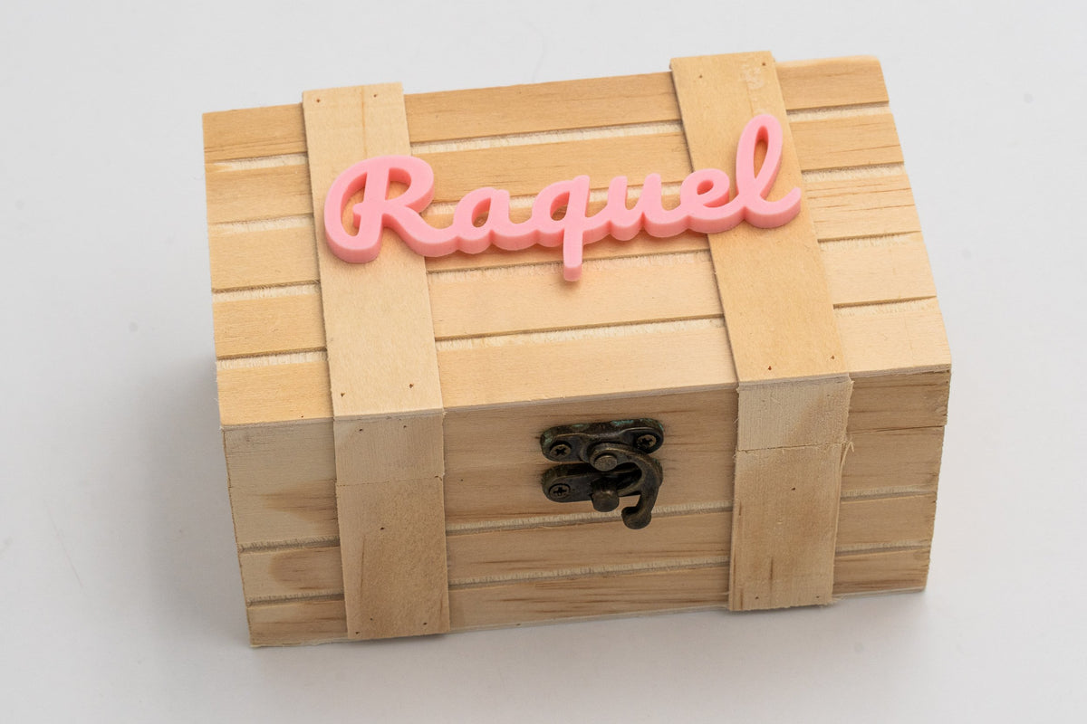 Caja de Madera Personalizada con Nombre