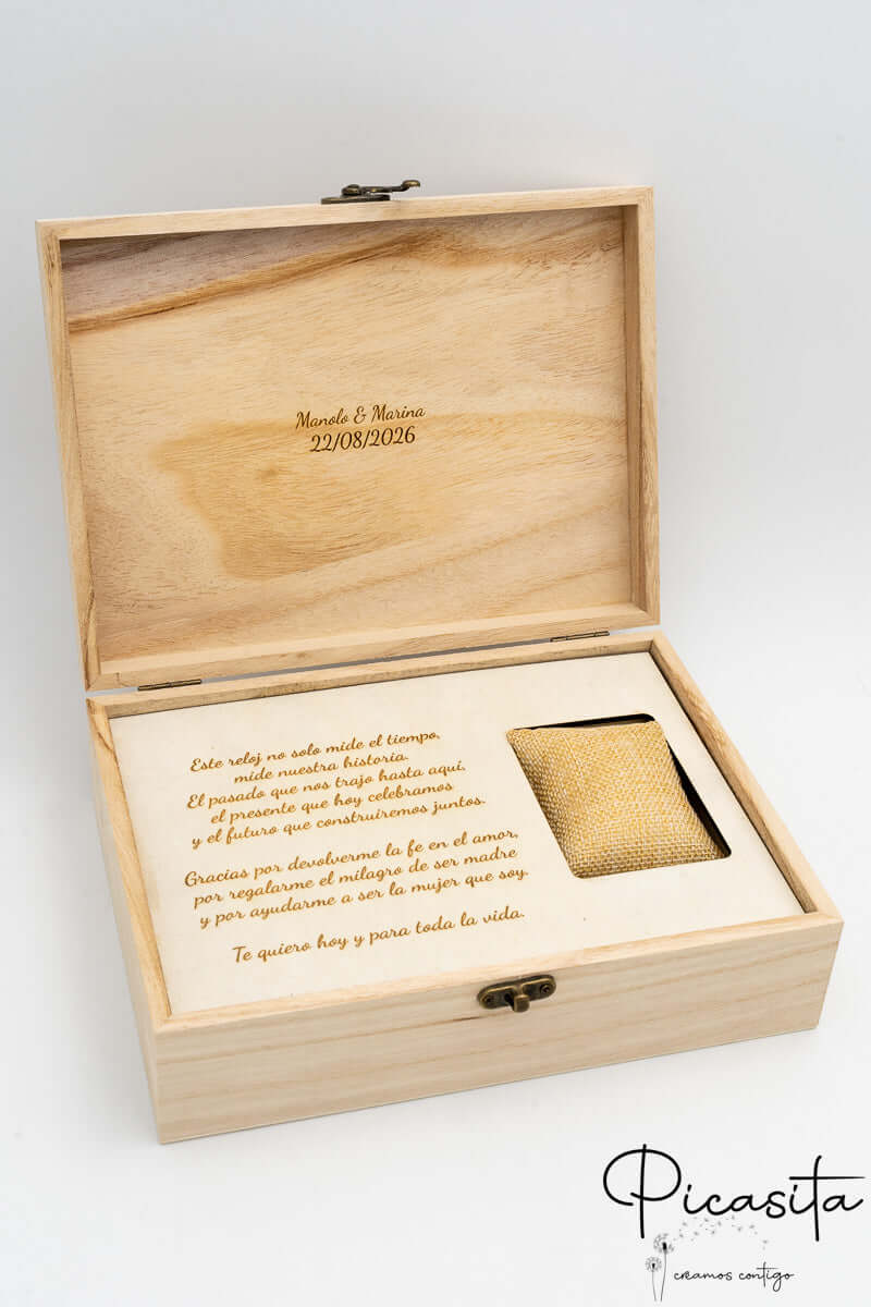 Caja de Regalo de Reloj para el Novio