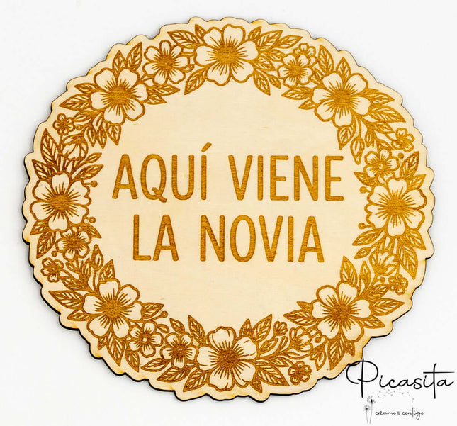Cartel Aqui viene la Novia