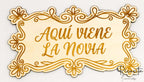 Cartel Aqui Viene la Novia
