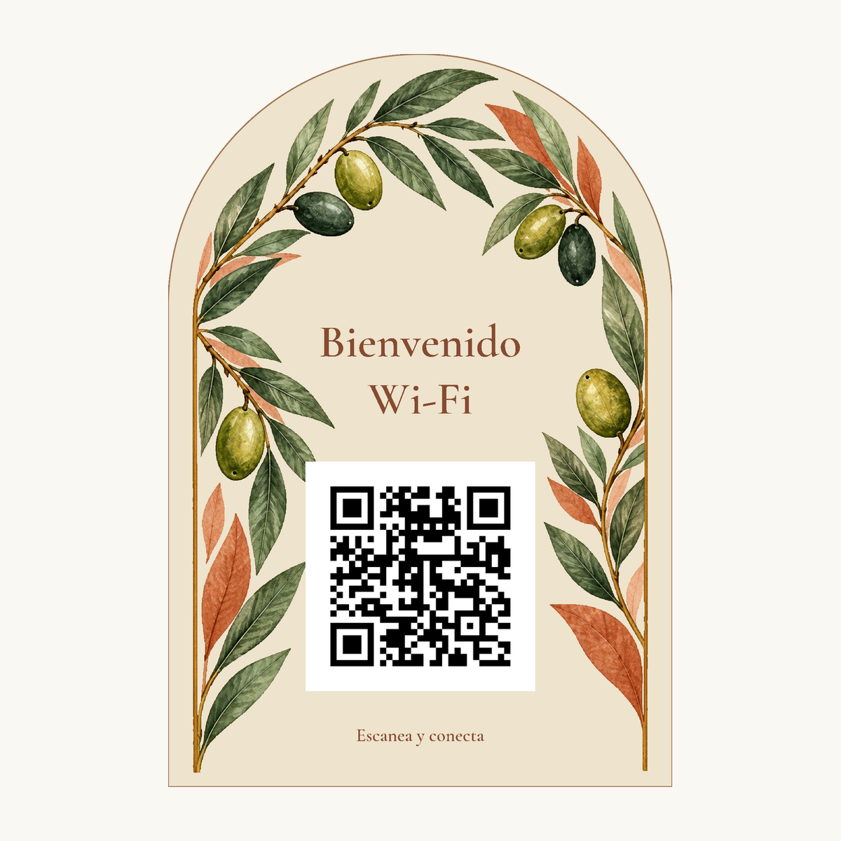 Simulazione di Cartello botanico con QR Wi-Fi · esempio 1