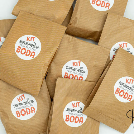 Cesto Kit de Supervivencia para Bodas