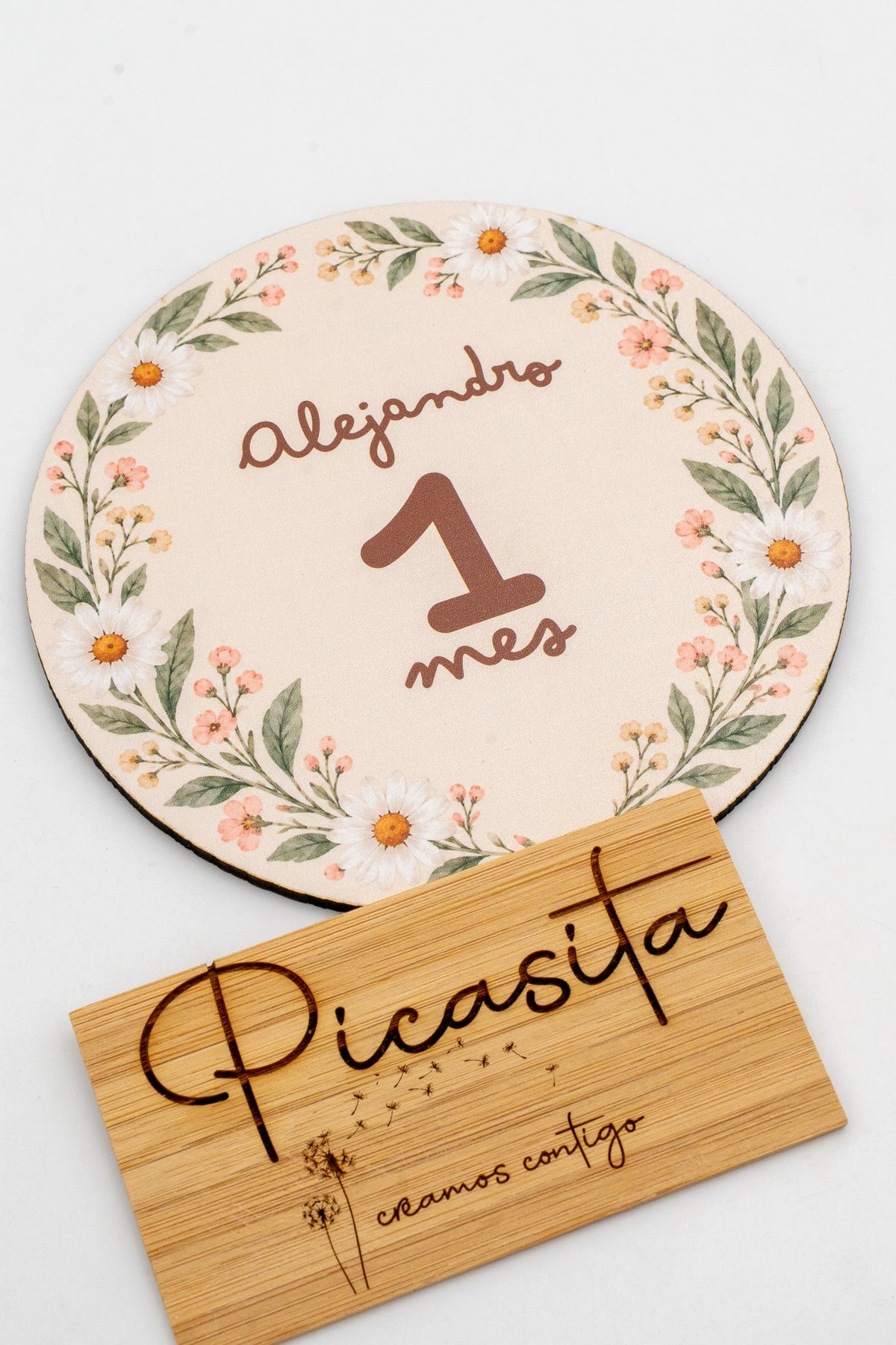 Dischetti complimese personalizzati in legno