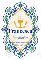 Invito alla Prima Comunione Talavera sacramental · Francesca